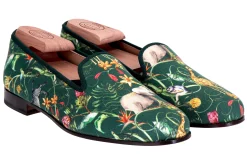 Africa Emerald Silk Slipper (Women)<Stubbs & Wootton New