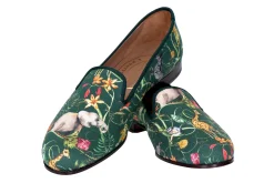 Africa Emerald Silk Slipper (Narrow)<Stubbs & Wootton Hot