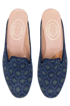 Bath Needlepoint Mule (Women)<Stubbs & Wootton Online