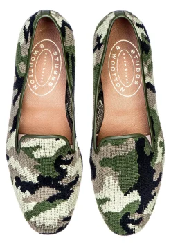Camo Needlepoint Slipper (Men)<Stubbs & Wootton Online