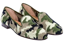 Camo Needlepoint Slipper (Women)<Stubbs & Wootton Best