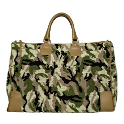 Camo Needlepoint Weekender<Stubbs & Wootton New