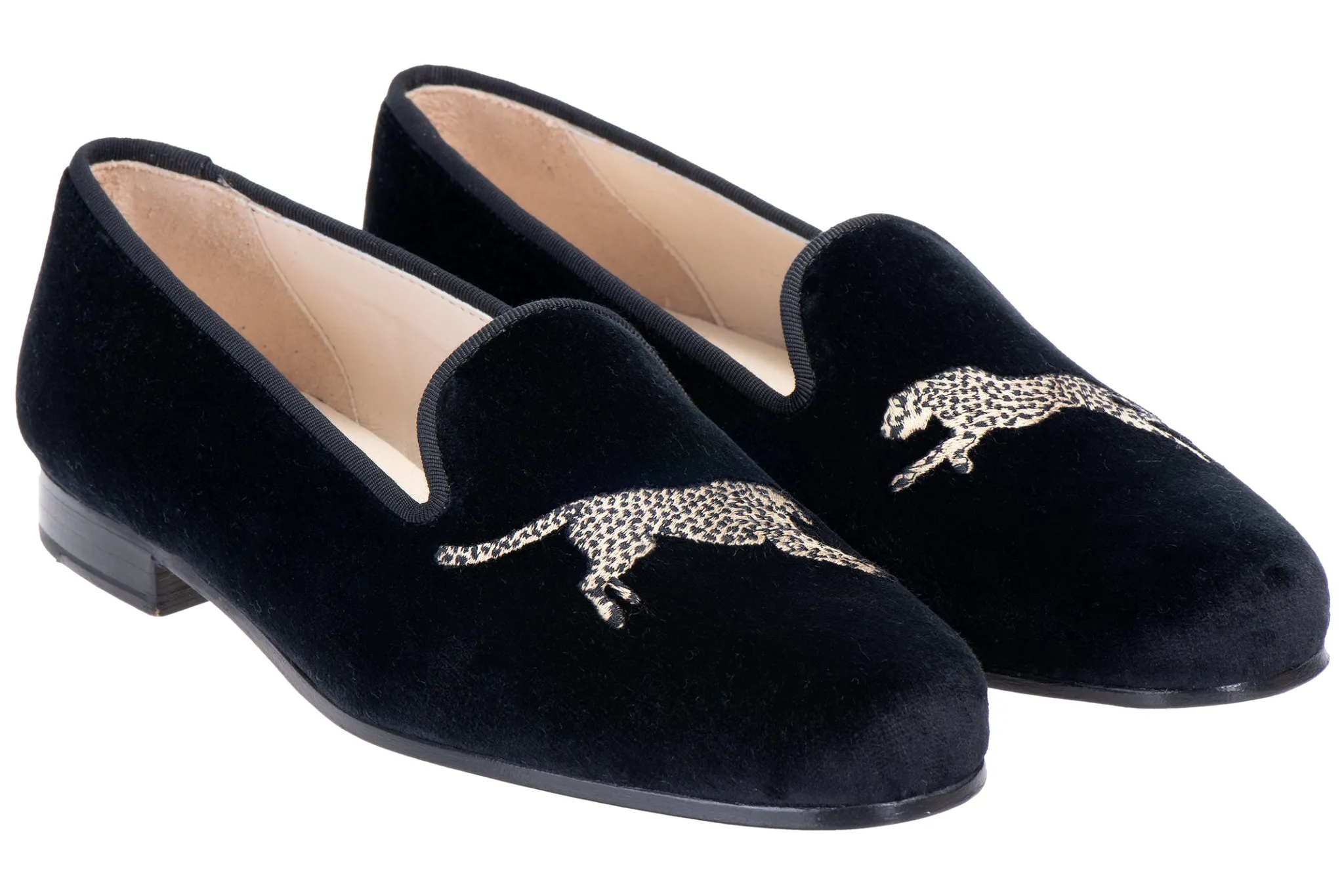 Cheetah Velvet Slipper (Women)<Stubbs & Wootton Clearance