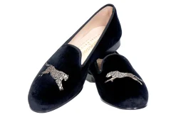 Cheetah Velvet Slipper (Women)<Stubbs & Wootton Clearance