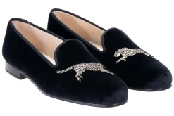 Cheetah Velvet Slipper (Men)<Stubbs & Wootton Fashion
