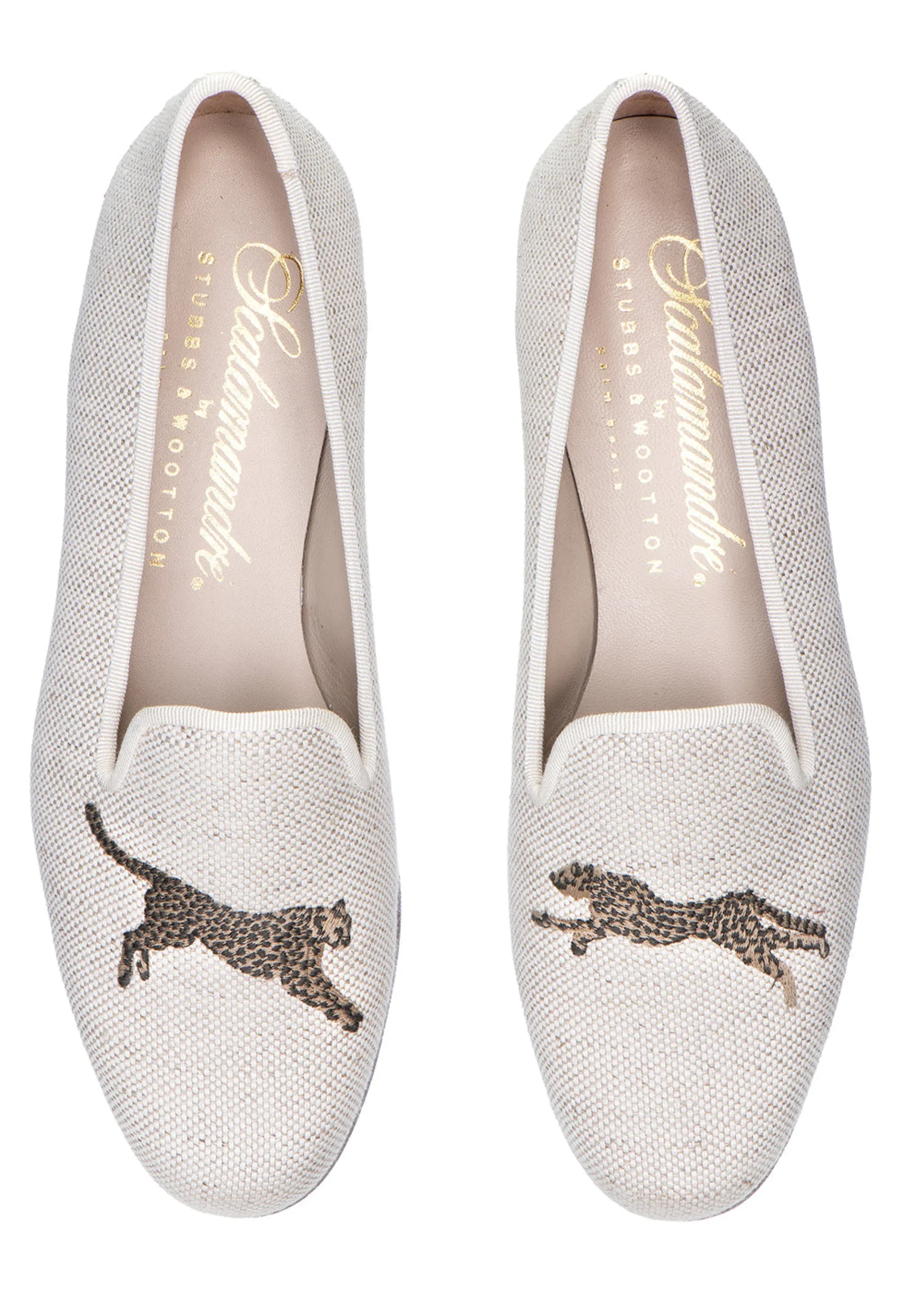 Cheetah Dune Linen Slipper (Women)<Stubbs & Wootton Sale
