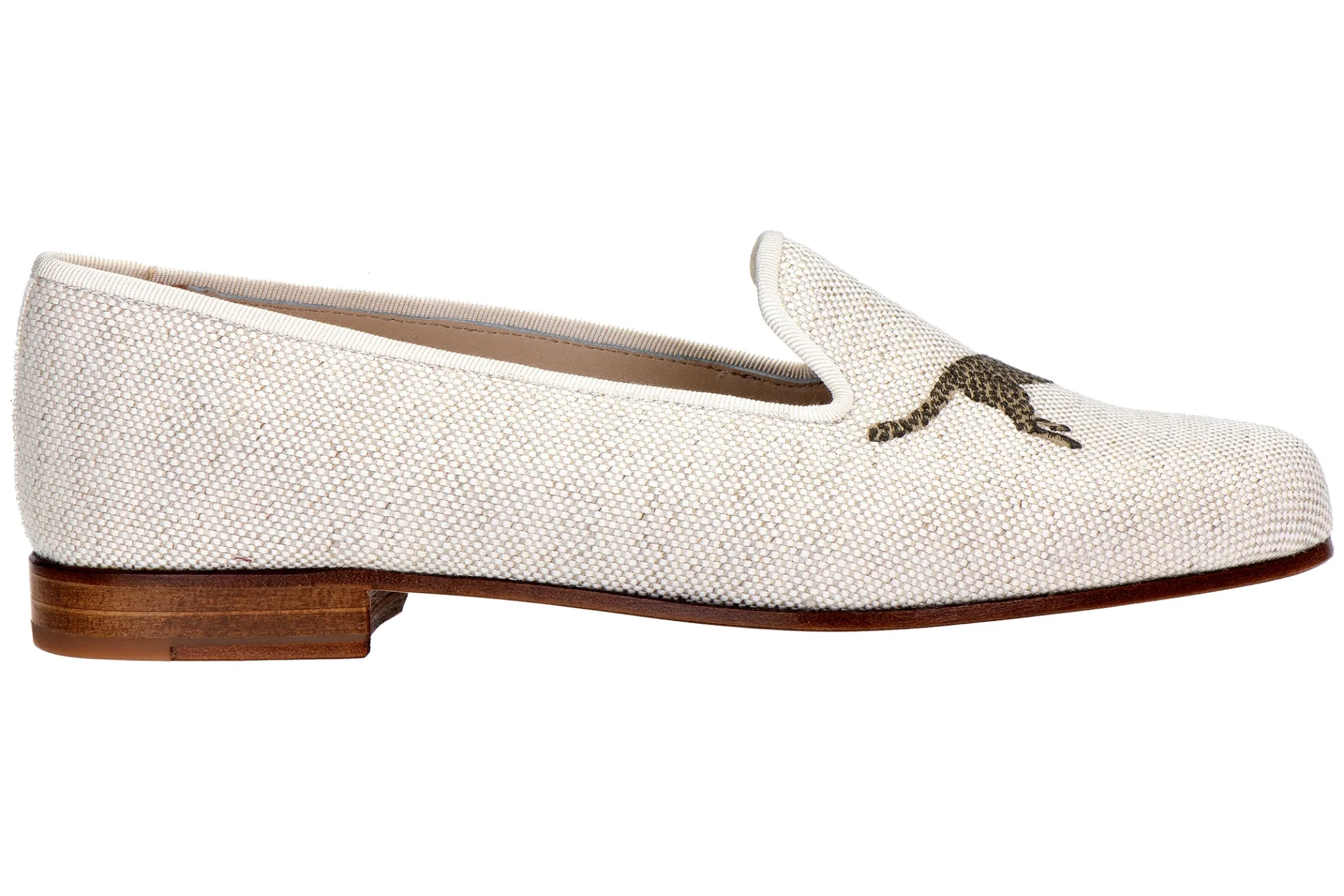 Cheetah Dune Linen Slipper (Women)<Stubbs & Wootton Sale