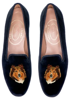 Collie Velvet Slipper (Men)<Stubbs & Wootton Fashion
