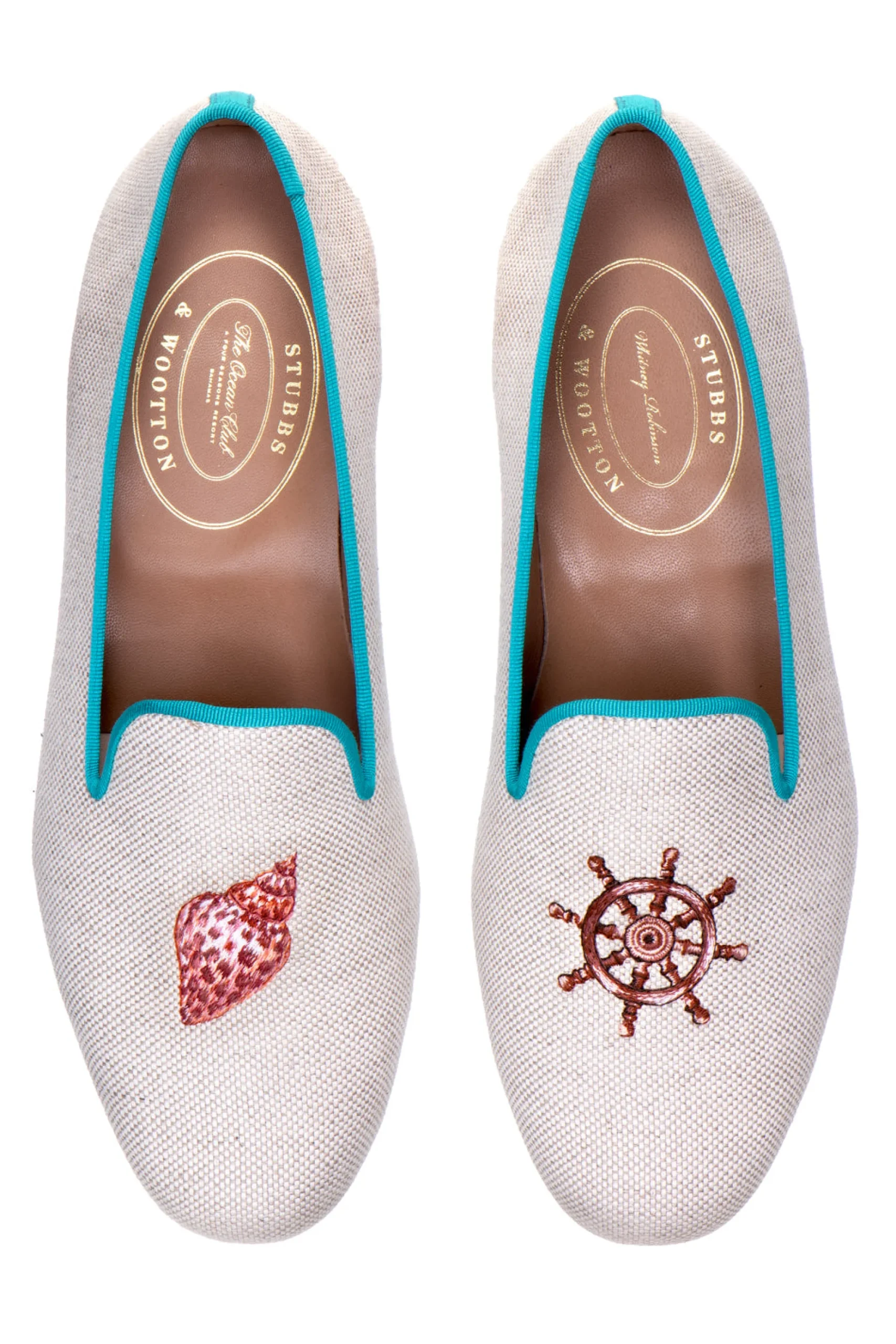 Conch Helm Linen Slipper (Women)<Stubbs & Wootton Clearance
