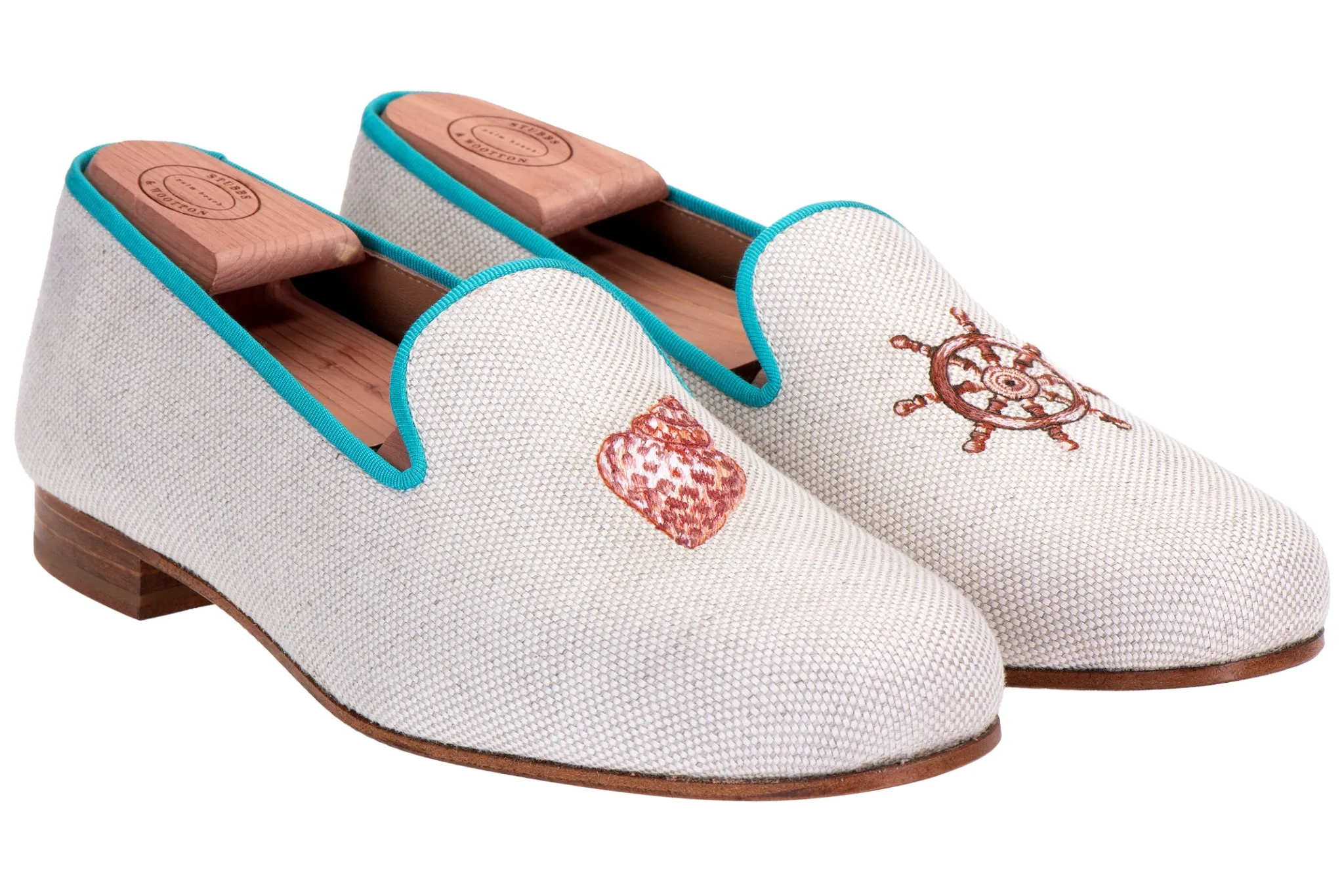 Conch Helm Linen Slipper (Women)<Stubbs & Wootton Clearance