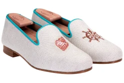 Conch Helm Linen Slipper (Men)<Stubbs & Wootton Sale