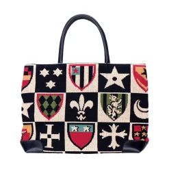 Crest Needlepoint Tote<Stubbs & Wootton Discount