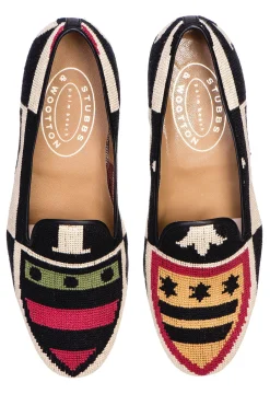 Crest Needlepoint Slipper (Men)<Stubbs & Wootton Sale