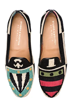 Crest Needlepoint Slipper (Men)<Stubbs & Wootton Sale