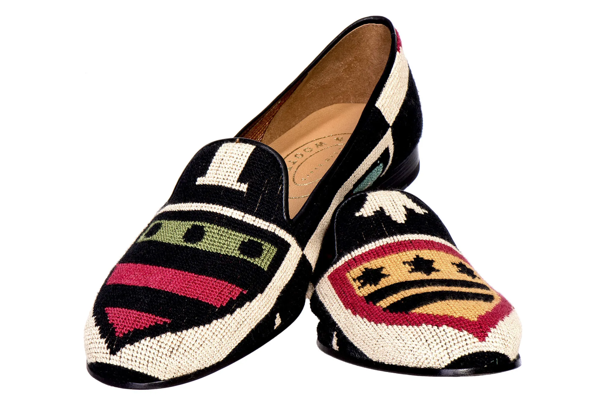 Crest Needlepoint Slipper (Men)<Stubbs & Wootton Sale