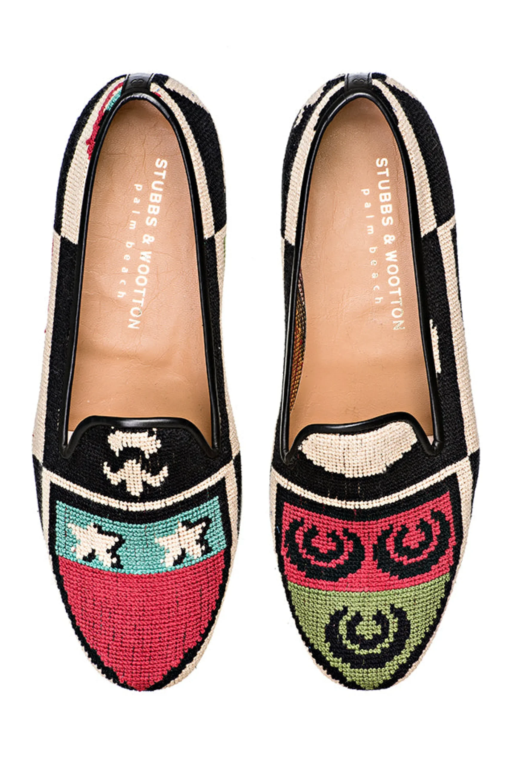 Crest Needlepoint Slipper (Narrow)<Stubbs & Wootton Discount