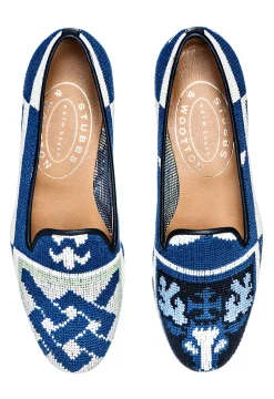 Crest Needlepoint Slipper (Men)<Stubbs & Wootton Online