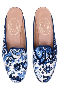 Heriz Needlepoint Mule (Women)<Stubbs & Wootton Clearance