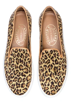 Jane Leopard Needlepoint Sneaker (Women)<Stubbs & Wootton Discount