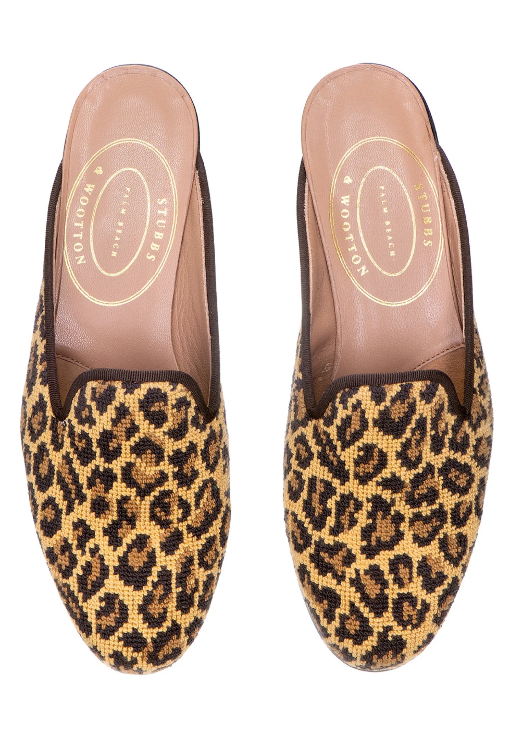 Jane Leopard Needlepoint Mule (Women)<Stubbs & Wootton Online