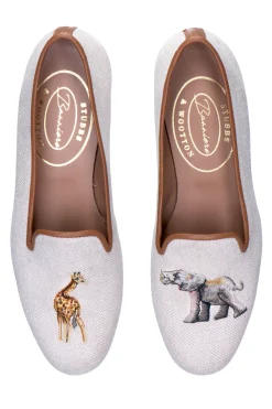 Jungle Linen Slipper (Men)<Stubbs & Wootton Discount