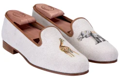 Jungle Linen Slipper (Men)<Stubbs & Wootton Discount