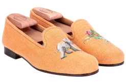 Jungle Ochre Linen Slipper (Men)<Stubbs & Wootton Best