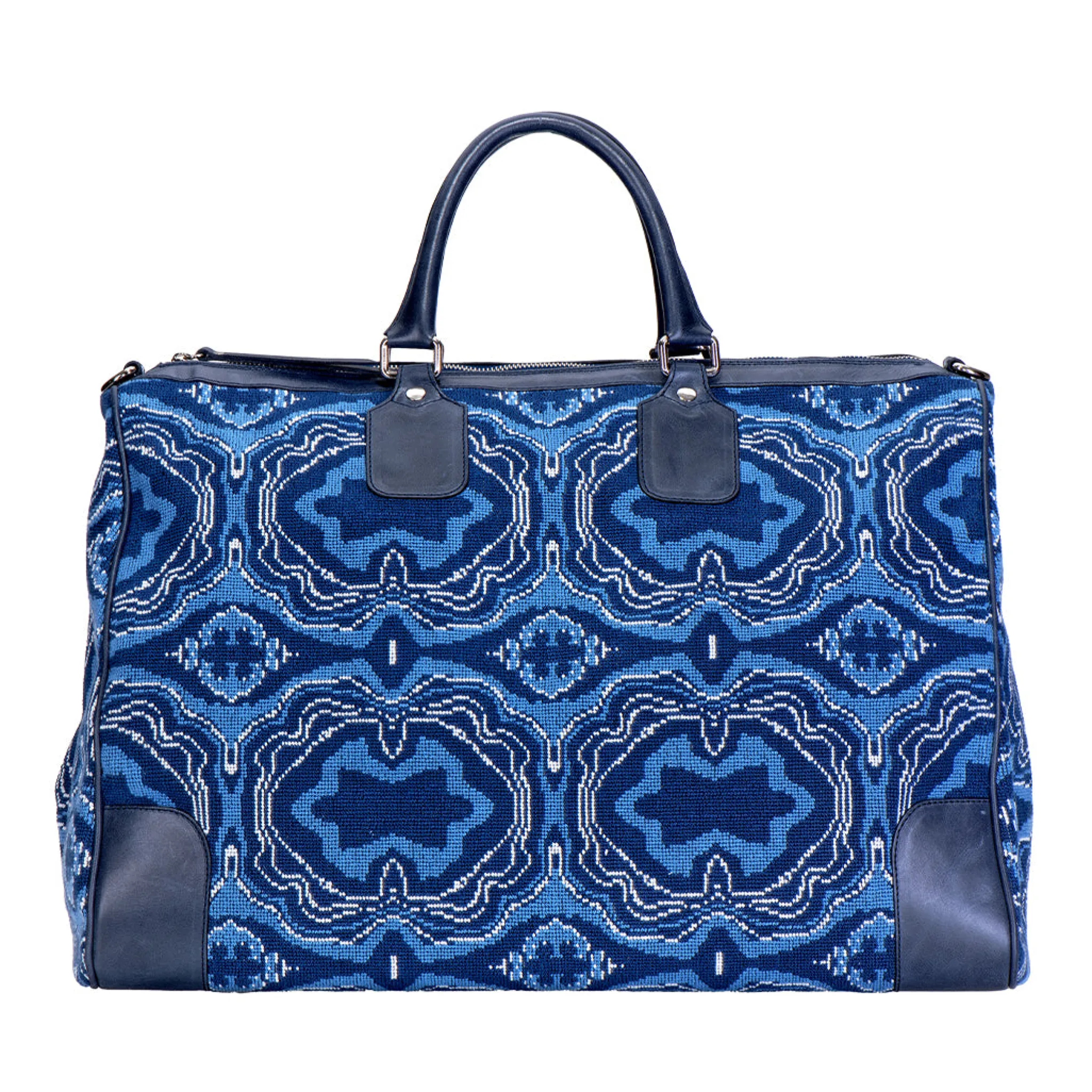 Lazurite Needlepoint Weekender<Stubbs & Wootton New