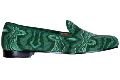 Malachite Needlepoint Slipper (Men)<Stubbs & Wootton Outlet