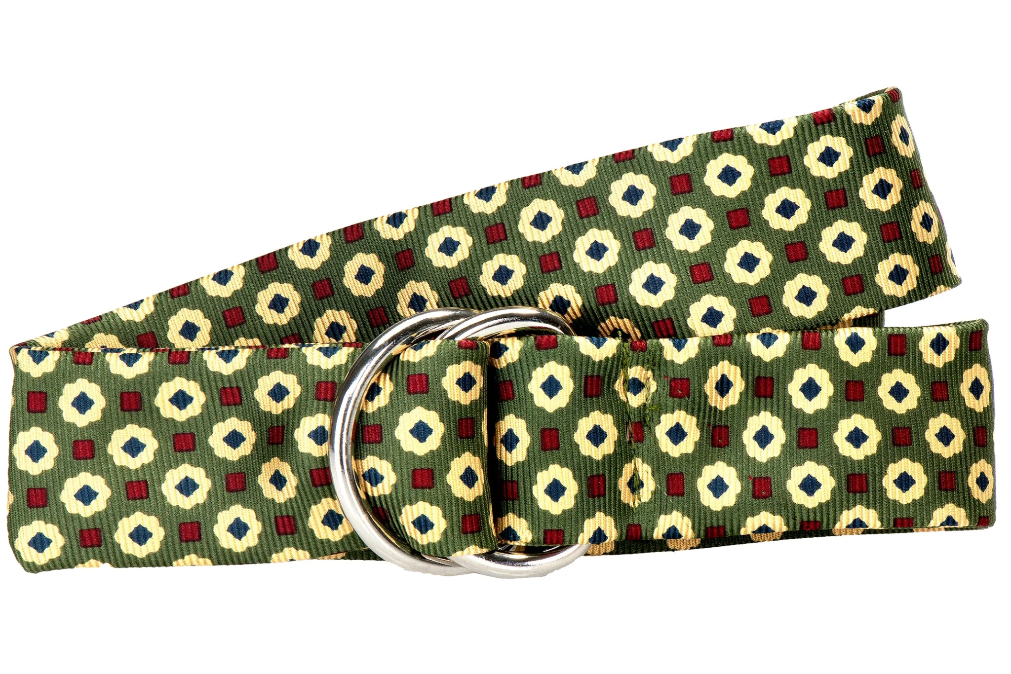 Medallion Sage Silk Belt<Stubbs & Wootton New
