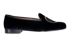 Metropolis Gold Velvet Slipper (Women)<Stubbs & Wootton New