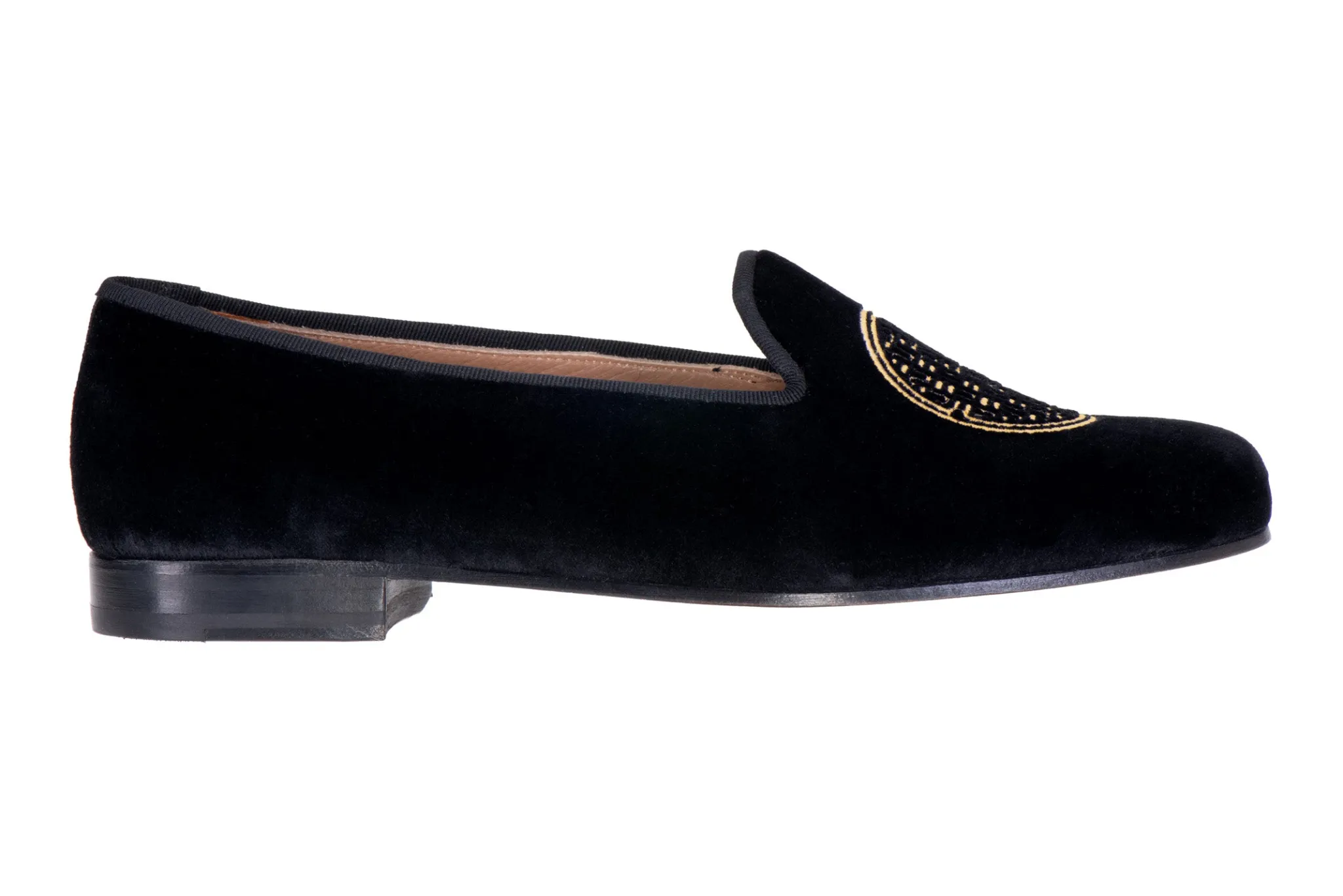 Metropolis Gold Velvet Slipper (Women)<Stubbs & Wootton New