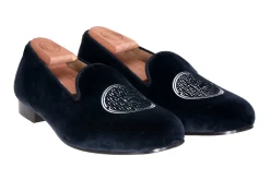Metropolis Nickel Velvet Slipper (Men)<Stubbs & Wootton Fashion