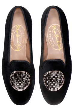 Metropolis Rosegold Velvet Slipper (Women)<Stubbs & Wootton Fashion