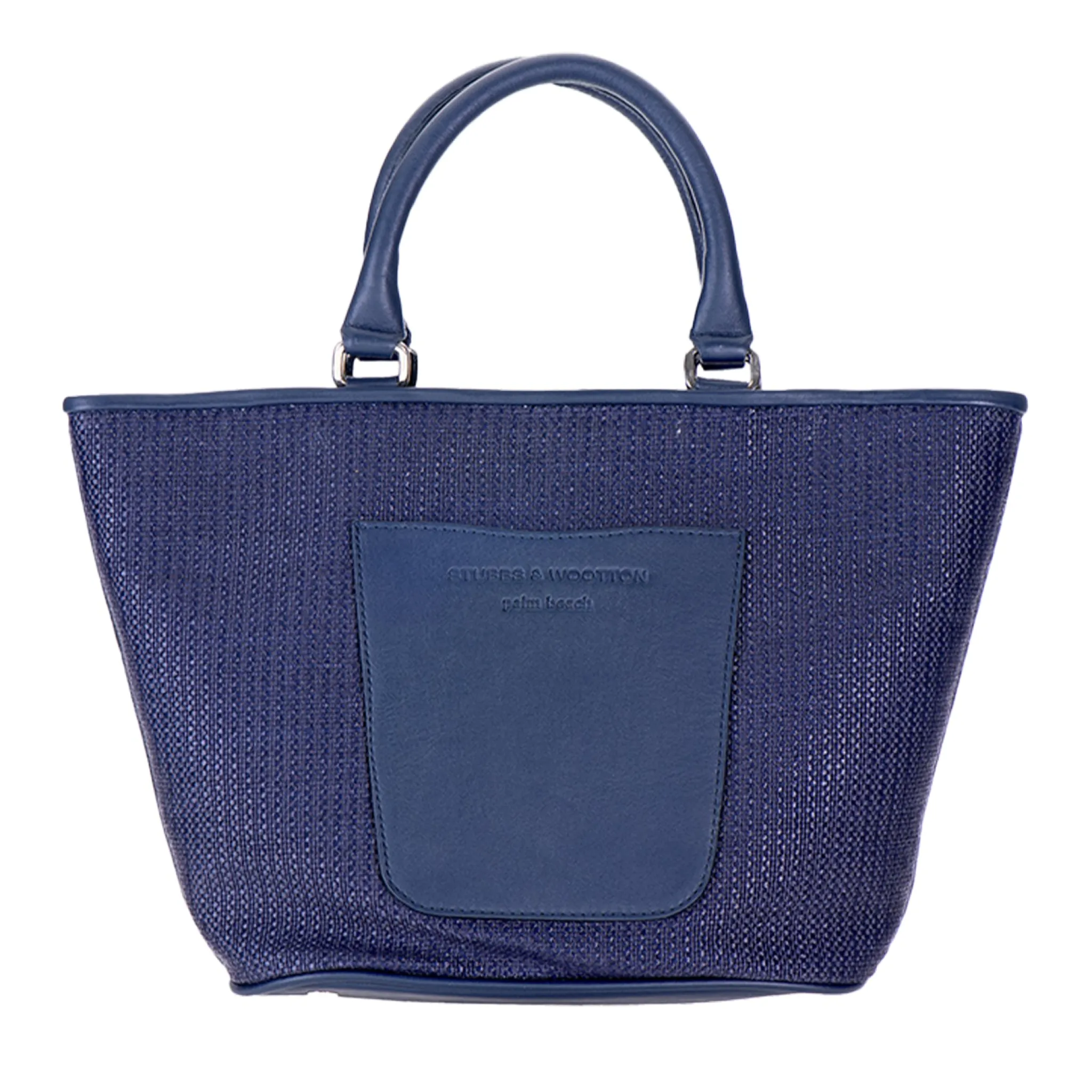 Navy Raffia Midi Tote<Stubbs & Wootton Fashion