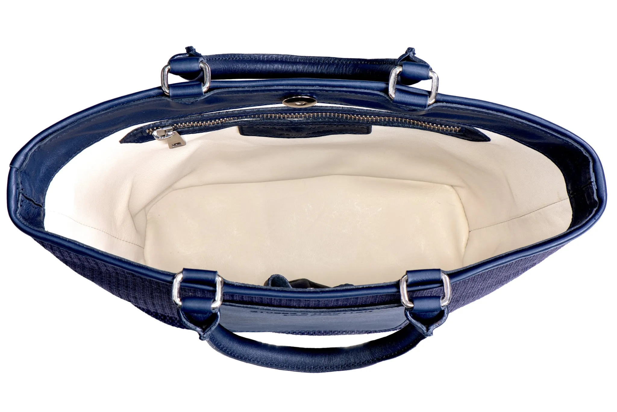 Navy Raffia Midi Tote<Stubbs & Wootton Fashion