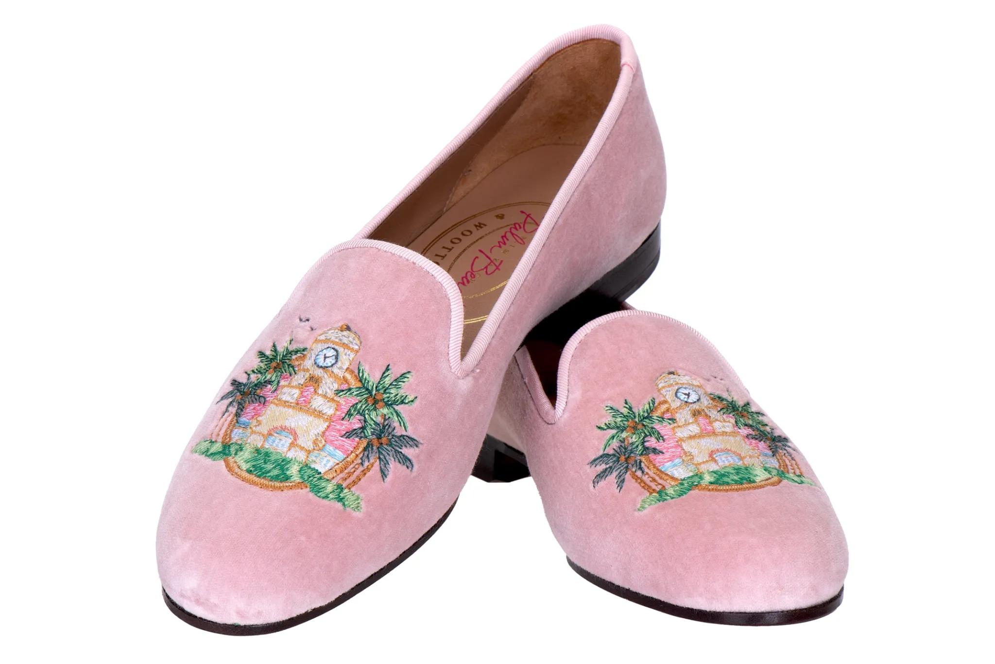 PB Clocktower Champagne Velvet Slipper (Women)<Stubbs & Wootton Sale