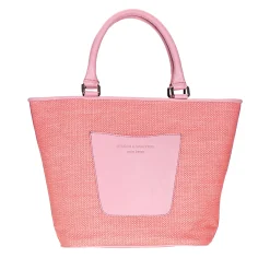 Salmon Raffia Midi Tote<Stubbs & Wootton Outlet