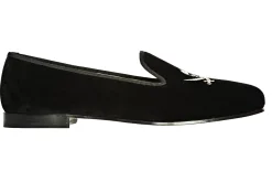 Skull Velvet Slipper (Wide)<Stubbs & Wootton Best