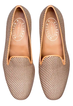 Straw Raffia Slipper (Men)<Stubbs & Wootton Clearance