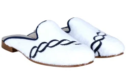 Treccia Navy Cloth Mule (Men)<Stubbs & Wootton Clearance