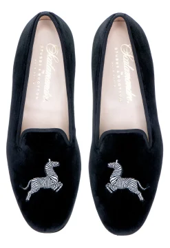 Zebra Velvet Slipper (Women)<Stubbs & Wootton Outlet