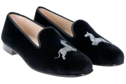 Zebra Velvet Slipper (Women)<Stubbs & Wootton Outlet