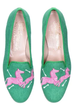 Zebras Kelly Linen Slipper (Men)<Stubbs & Wootton Sale