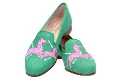 Zebras Kelly Linen Slipper (Men)<Stubbs & Wootton Sale