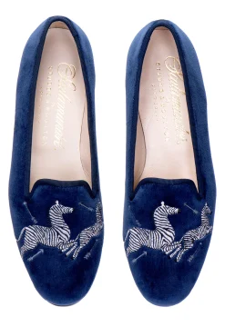 Zebras Velvet Slipper (Women)<Stubbs & Wootton Outlet