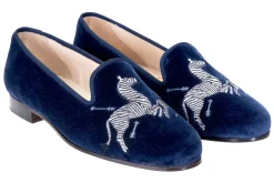 Zebras Velvet Slipper (Women)<Stubbs & Wootton Outlet