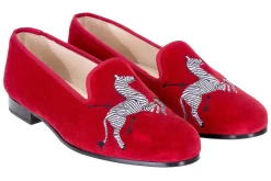 Zebras Velvet Slipper (Women)<Stubbs & Wootton Discount